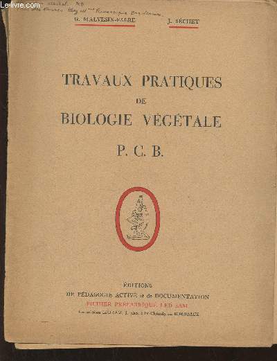 Travaux pratiques de biologie vgtale P.C.B.