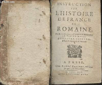 Instruction sur l'Histoire de France et Romaine
