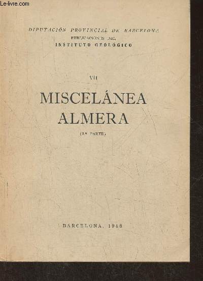 VIII- Miscelanea Almera