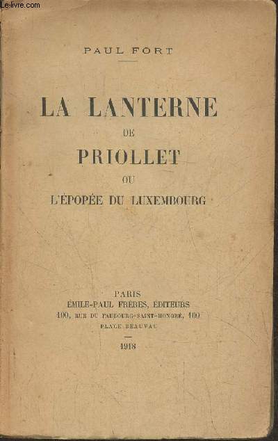 La lanterne de Priollet ou l'pope du Luxembourg