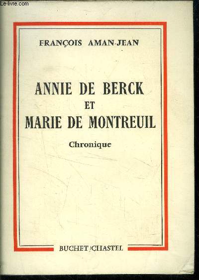 Annie de Berck et Marie de Montreuil