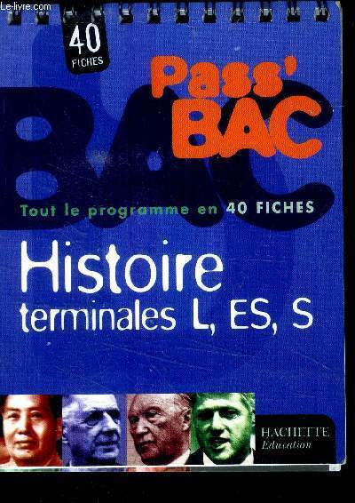 Pass'Bac Histoire Terminales L, ES, S