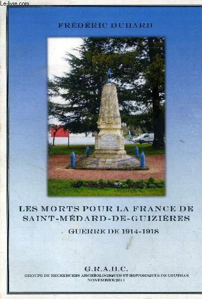 Les morts pour la France de Saint Mdard de Guizires