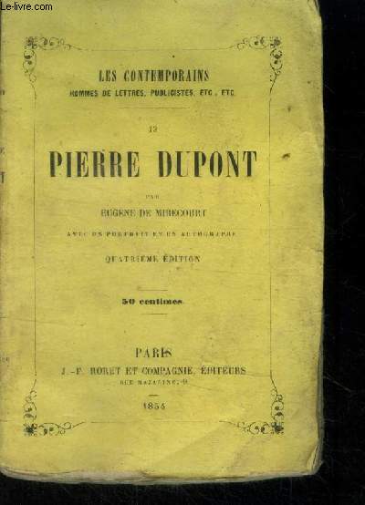 Pierre Dupont,n 12. Collection 