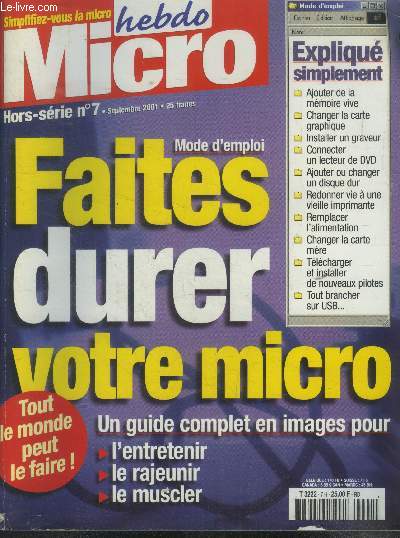 Micro hebdo hors srie n7, septembre 2001 : Faites durer votre micro...