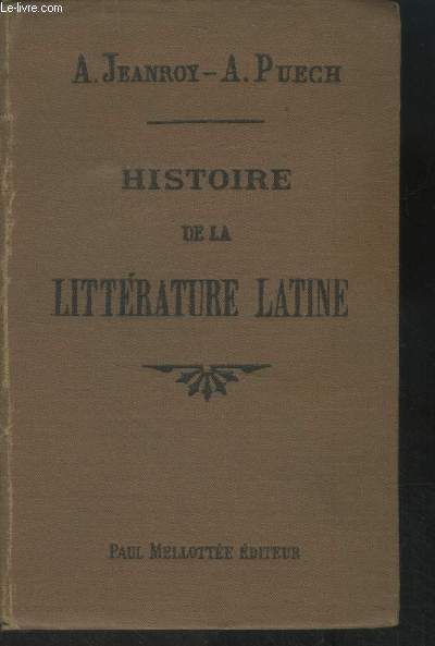 Histoire de la littrature latine