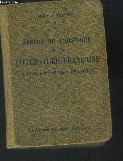 Abrg de l'histoire de la littrature franaise