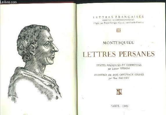 Lettres persanes - Collection lettres franaises