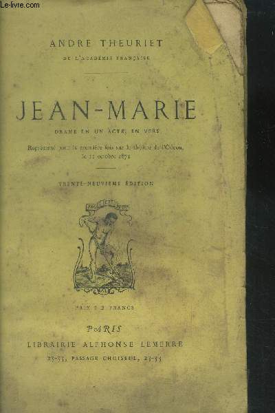 Jean-Marie Drame en un acte, en vers.