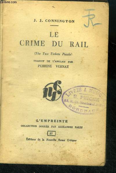Le crime du rail ( The two ticket puzzle )