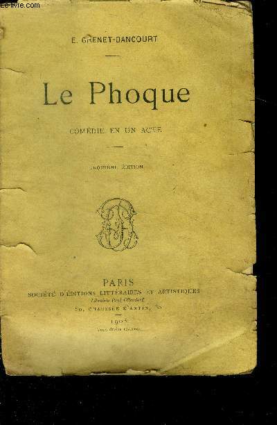 Le phoque, comedie en un acte - 3eme edition