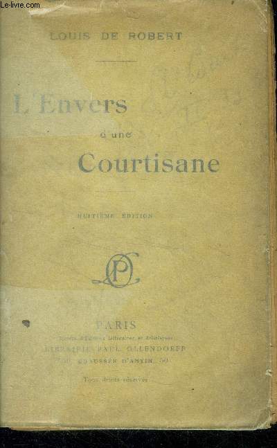 L'envers d'une courtisane Robert louis - 8eme edition