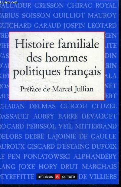 Histoire familiale des hommes politiques francais
