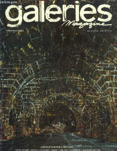 galeries magazine N22 dec.1887 , janvier 1988 : Interview, Giancarlo Polito- La photographie hollandaise- Interview Gaetano Pesce- Hommage Marcel Duchamp...