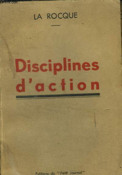Disciplines et actions