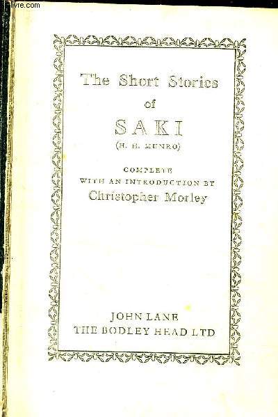 The short stories of Saki