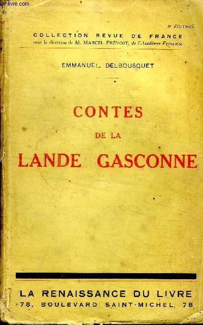 Contes de la lande gasconne Collection revue de France