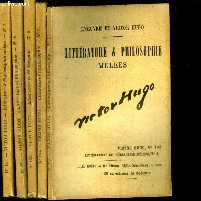 Litterature et Philosophie melees - lot de 5 fascicules : complet