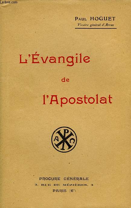 L'EVANGILE DE L'APOSTOLAT