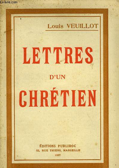 LETTRES D'UN CHRETIEN