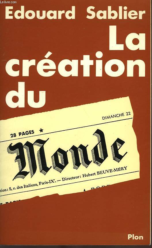 LA CREATION DU 'MONDE'