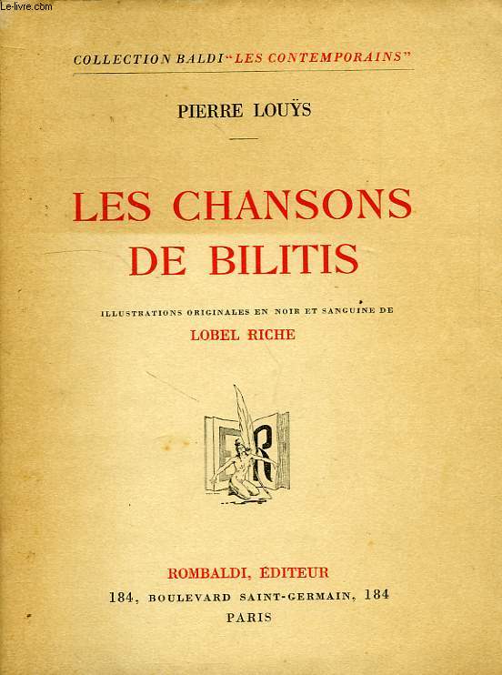 LES CHANSONS DE BILITIS