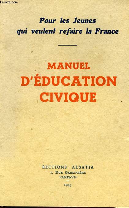 MANUEL D'EDUCATION CIVIQUE