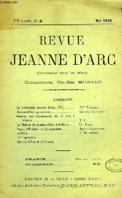 REVUE JEANNE D'ARC, VIIe ANNEE, N 5, MAI 1905