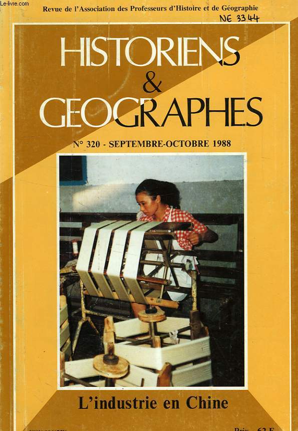 HISTORIENS ET GEOGRAPHES, N 320, SEPT-OCT 1988