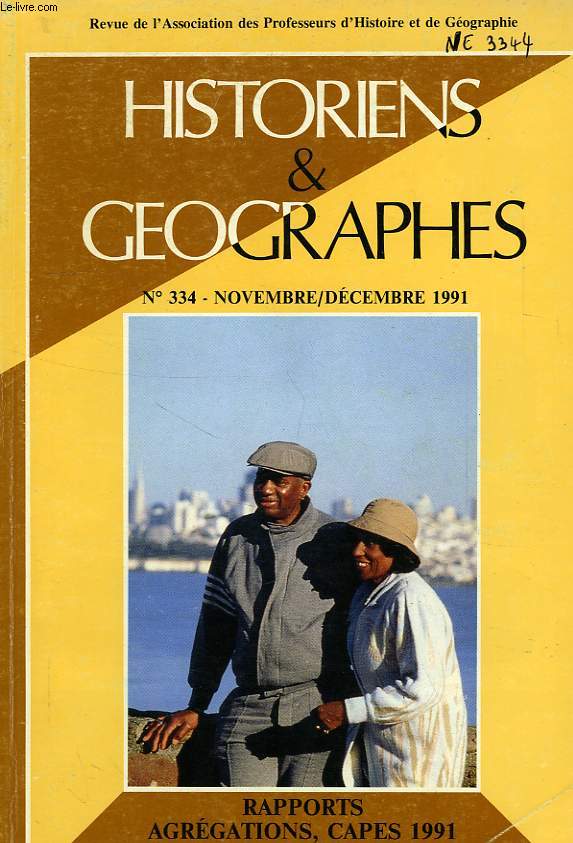 HISTORIENS ET GEOGRAPHES, N 334, NOV.-DEC. 1991