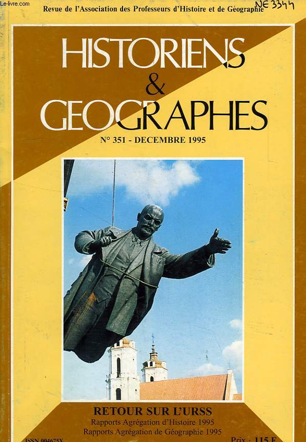 HISTORIENS ET GEOGRAPHES, N 351, DEC. 1995