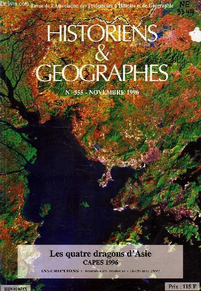 HISTORIENS ET GEOGRAPHES, N 355, NOV. 1996