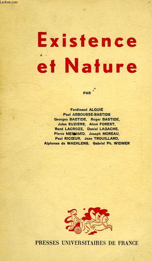 EXISTRENCE ET NATURE