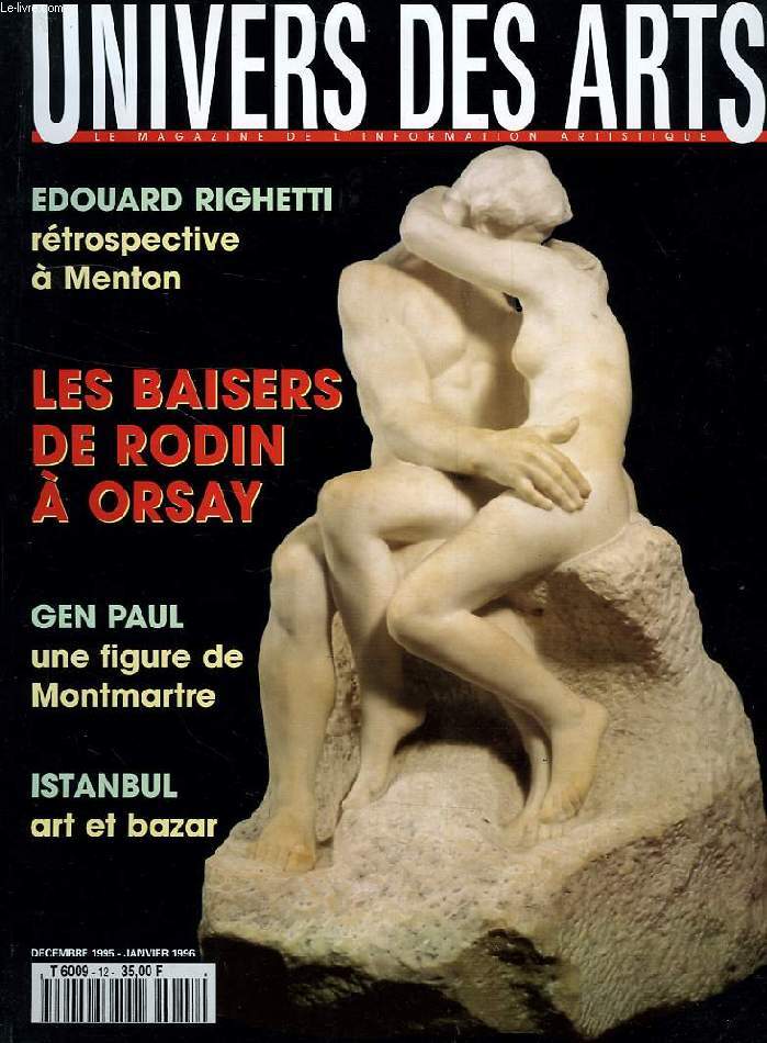 UNIVERS DES ARTS, LE MAGAZINE DE L'INFORMATION ARTISTIQUE, N 12, DEC. 1995, JAN. 1996