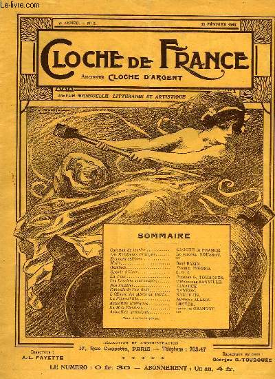 CLOCHE DE FRANCE, 2e ANNEE, N 2, FEV. 1912