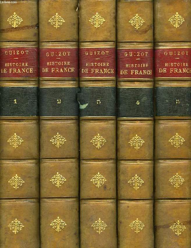 L'HISTOIRE DE FRANCE DEPUIS LES TEMPS LES PLUS RECULES JUSQU'EN 1789, RACONTEE A MES PETITS ENFANTS, 5 TOMES