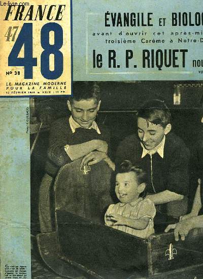FRANCE-1948 (47), LE MAGAZINE MODERNE DE LA FAMILLE, N 38, 15 FEV. 1948