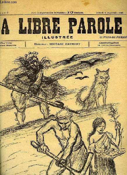 LA LIBRE PAROLE ILLUSTREE, 1re ANNEE, N 9, SAM. 9 SEPT. 1893