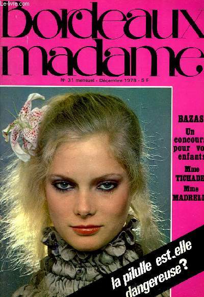 BORDEAUX MADAME, N 31, DEC. 1978