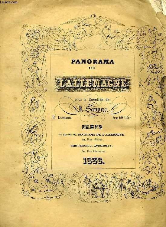 PANORAMA DE L'ALLEMAGNE, 2e LIVRAISON