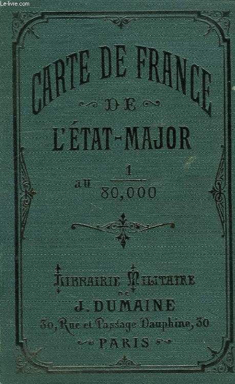 CARTE DE FRANCE DE L'ETAT-MAJOR AU 1/80 000e, 150, THONON