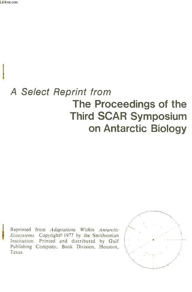 A SELECTED REPRINT FROM THE PROCEEDINGS OF THE THIRD SCAR SYMPOSIUM ON ANTARCTIC BIOLOGY, BODY TEMPERATURE REGULATION OF THE EMPEROR PENGUIN (APTENODYTES FORESTERI G.) DURING PHYSIOLOGICAL FASTING