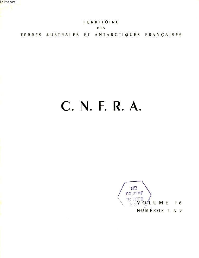 CNFRA, VOL. 16, LA BIOLOGIE DANS LES ILES AUSTRALES FRANCAISES, SUPPLEMENT BIBLIOGRAPHIQUE 1964-65