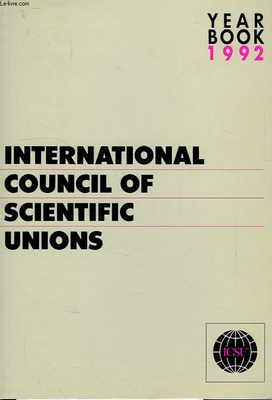 INTERNATIONAL COUNCIL OF SCIENTIFIC UNIONS, YEAR BOOK 1992