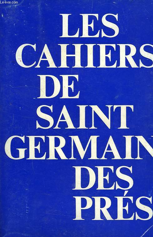 LES CAHIERS DE SAINT-GERMAIN-DES-PRES, N 8, 1982