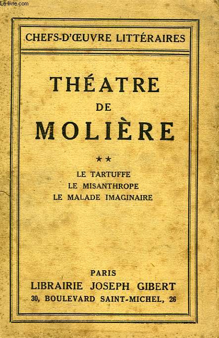 THEATRE DE MOLIERE, TOME II