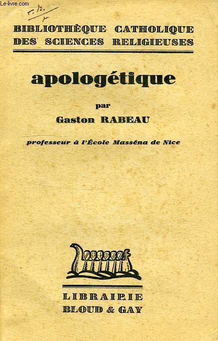 APOLOGETIQUE