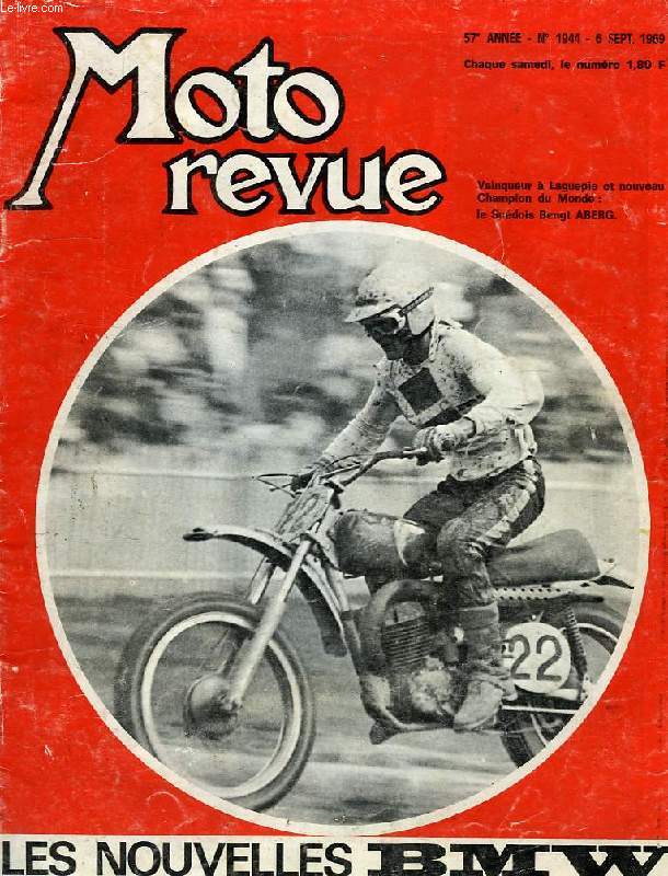 MOTO REVUE, 57e ANNEE, N 1944, 6 SEPT. 1969