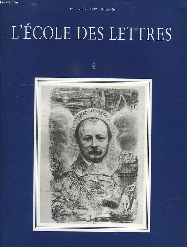 L'ECOLE DES LETTRES, N 4, 1er NOV. 1992