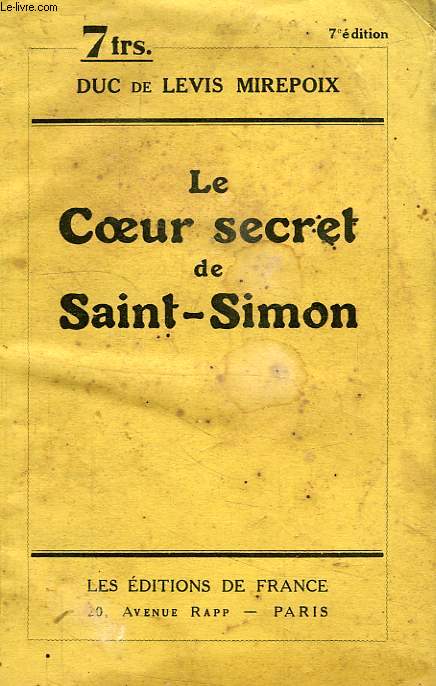 LE COEUR SECRET DE SAINT-SIMON